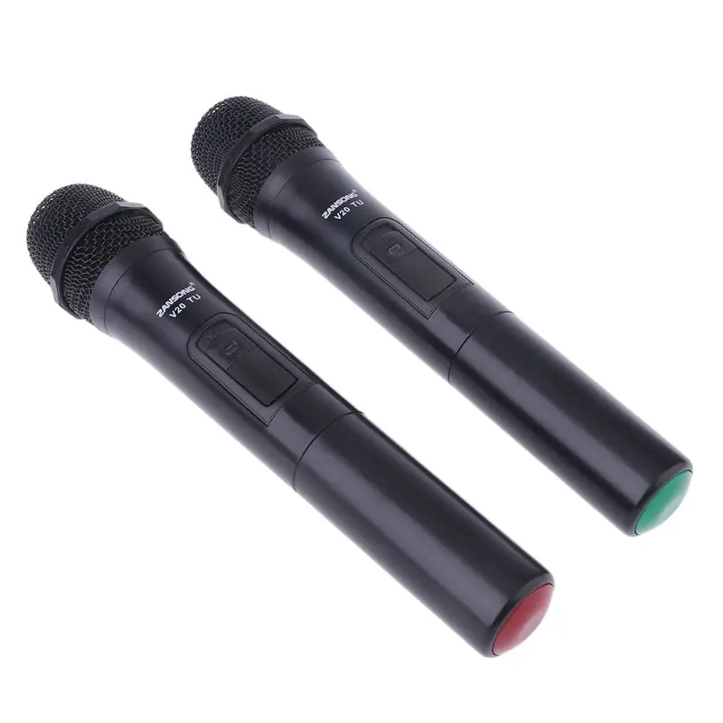UHF USB 3 5 мм 6 35 Беспроводной микрофон Мегафоны ручной с приемником для караоке речи
