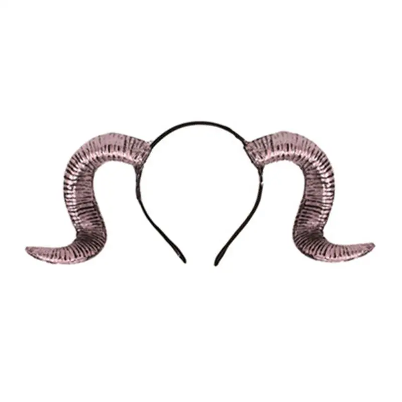 

Обруч для волос из искусственной кожи на Хэллоуин, повязка на голову из бычьего рога для тематической вечеринки, представления, инопланетян...