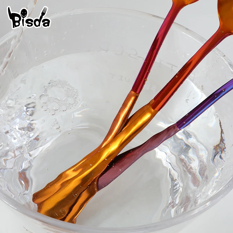 1 шт. столовая ложка из нержавеющей стали десертная с длинной ручкой для меда льда