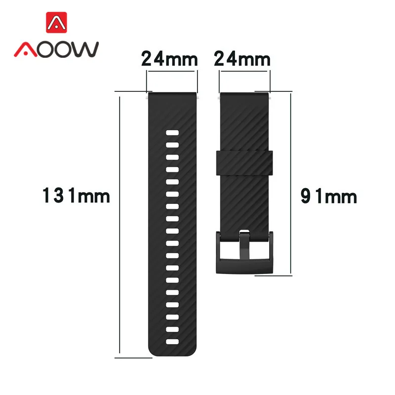 

24mm Silicone Strap Quick Release Waterproof Diving Men Replacement Watch Band for Suunto 7 9 D5 Suunto Spartan Sport Wrist HR