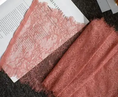 Deep pink 6 м/лот разноцветные нейлоновые выдалбливают ресницы кружевной отделкой ширина 23 см нижнее белье свадебное платье diy аксессуары для одежды - Цвет: Deep pink