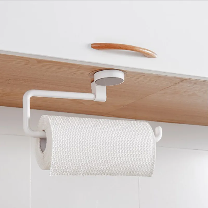 

Kitchen Paper Holder Sticke Rack Roll Holder for Bathroom Towel Rack Estanterias Pared Decoracion Tissue Shelf Organizer