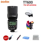 Вспышка Godox TT600S TT600 для Canon Nikon Sony Pentax Olympus Fujifilm и встроенная 2,4G Беспроводная ТРИГГЕРНАЯ система GN60
