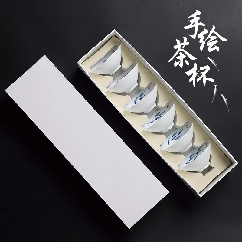 

Изысканная ручная роспись стандартная чайная чашка набор из 6 чайных комплектов из Китая