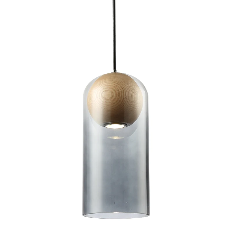 

japan deco maison glass ball LED pendant lights living room hanging ceiling lamps