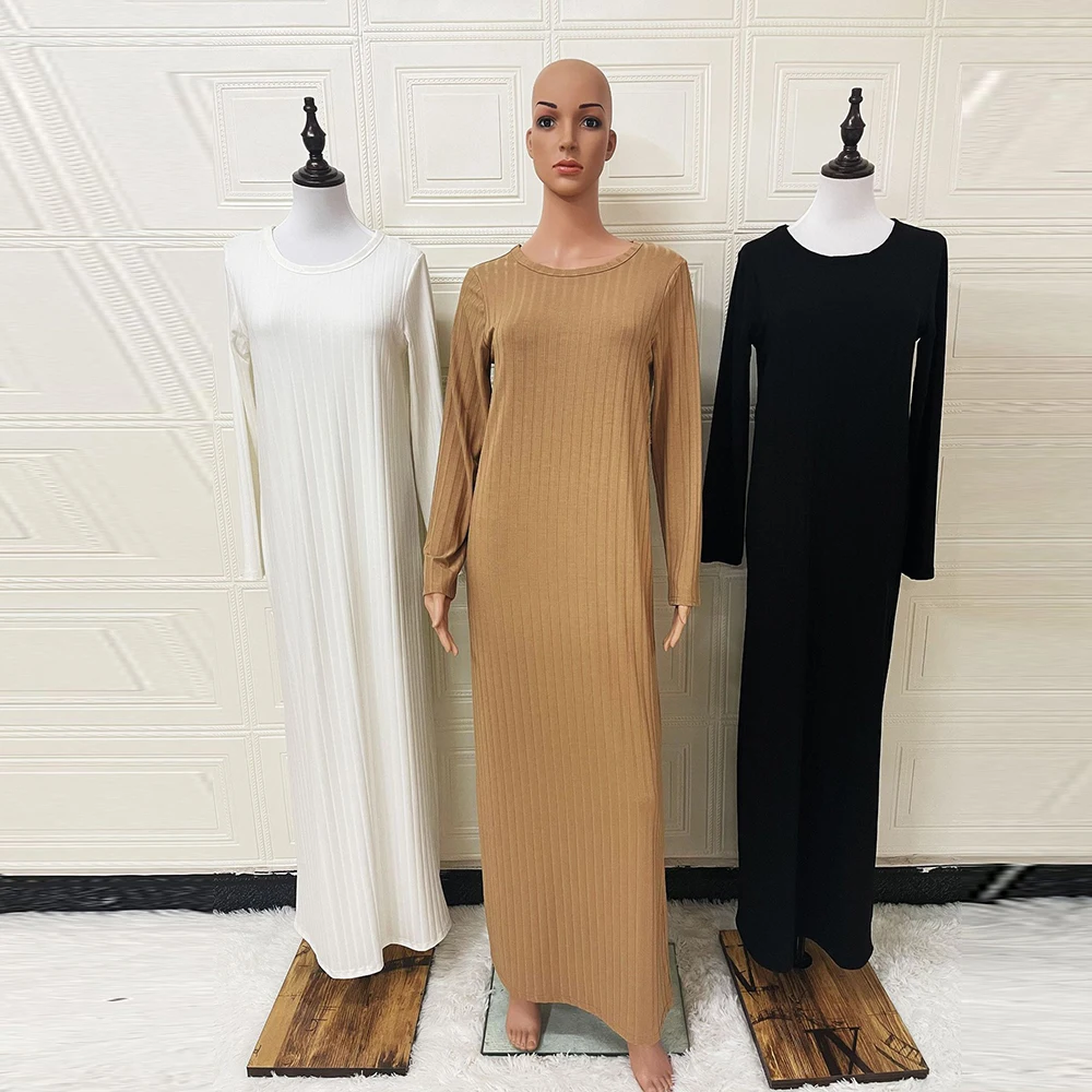 

Winter Abaya Dubai Turkey Islam Arabic Muslim Fashion Long Dress Vestido Longo Kaftan Morocco Abayas For Women Robe Longue Femme
