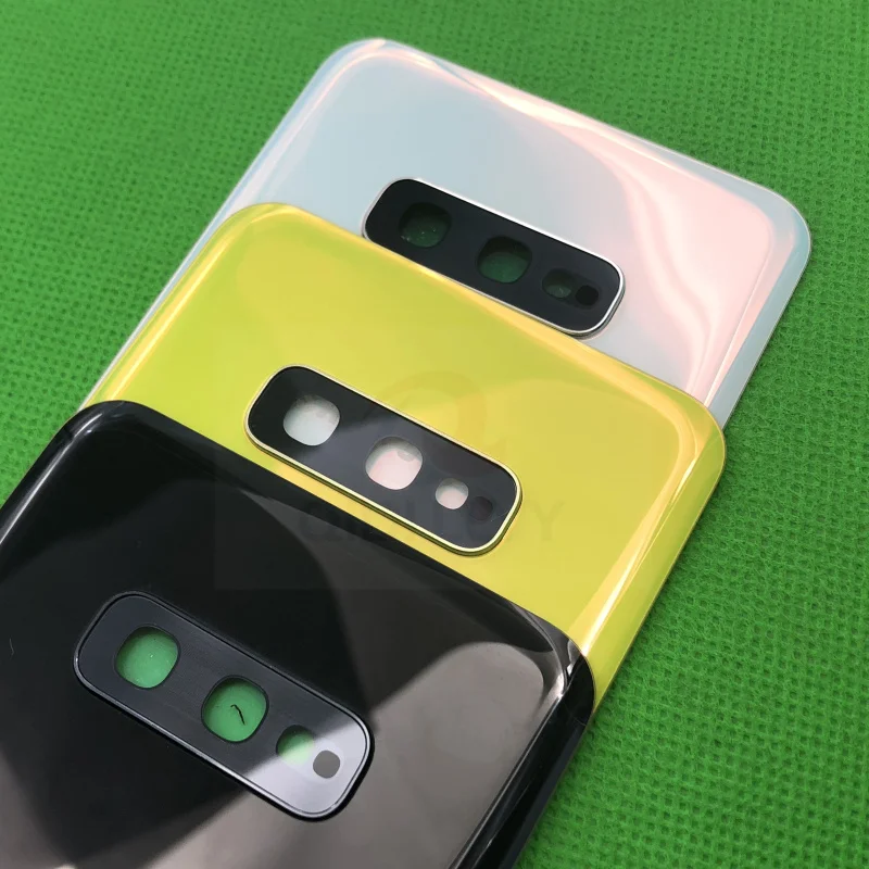 Замена заднего стекла для samsung Galaxy S10 G973F S10+ G975F S10E G970 крышка батареи задняя дверь Корпус чехол водонепроницаемый стикер