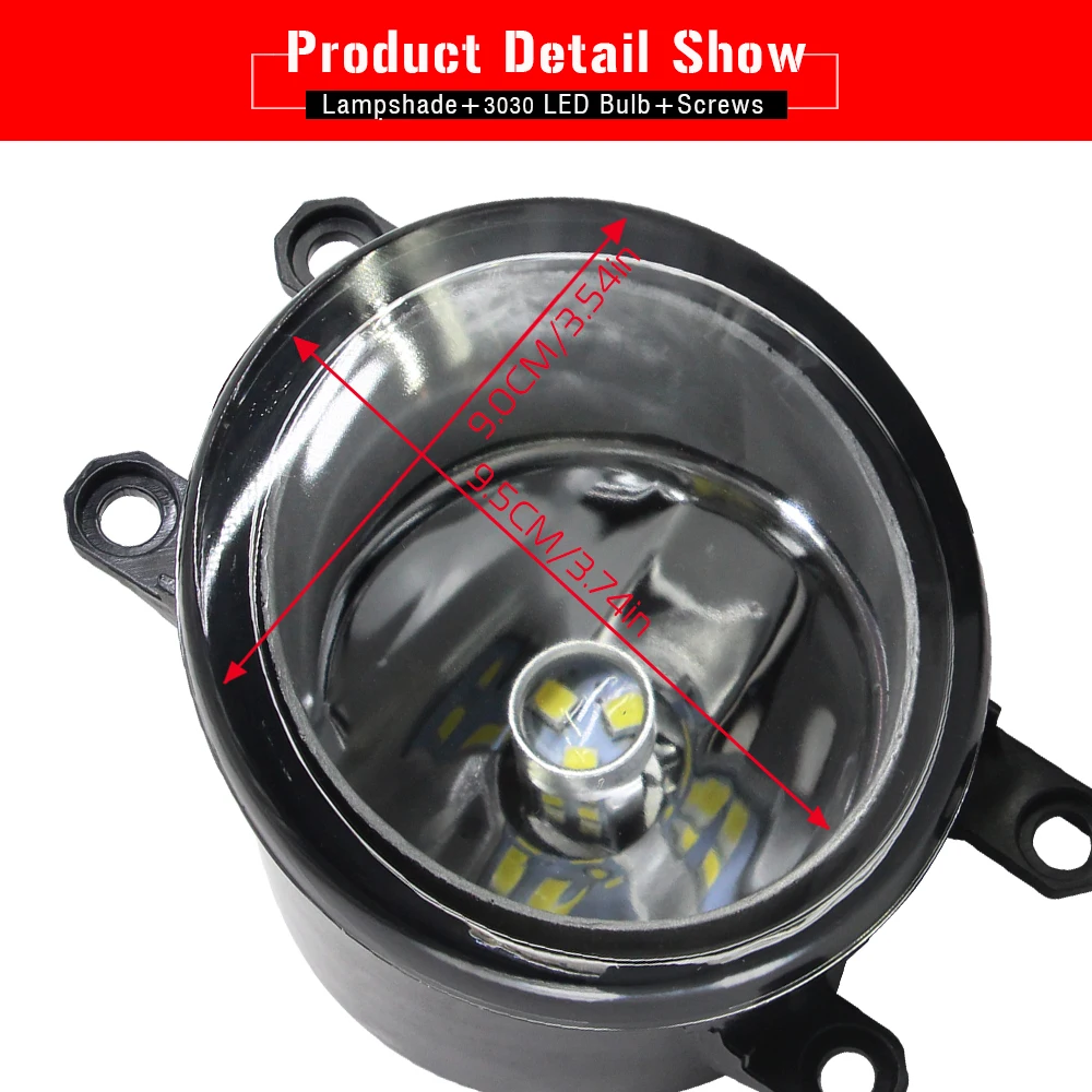 Buildreamen2 автомобиля H11 передние противотуманные фары светильник комплект абажур +