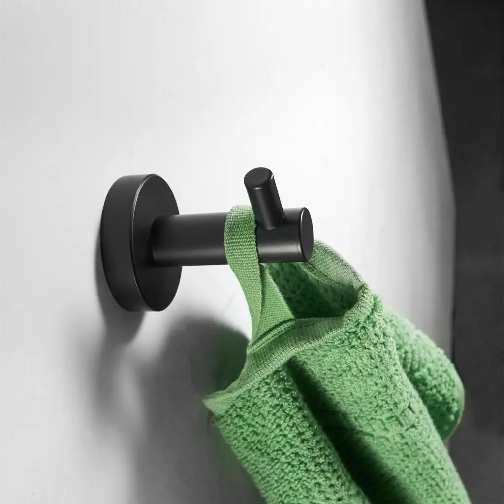 Крючки для халата настенный черный крючок ванной комнаты вешалка полотенец