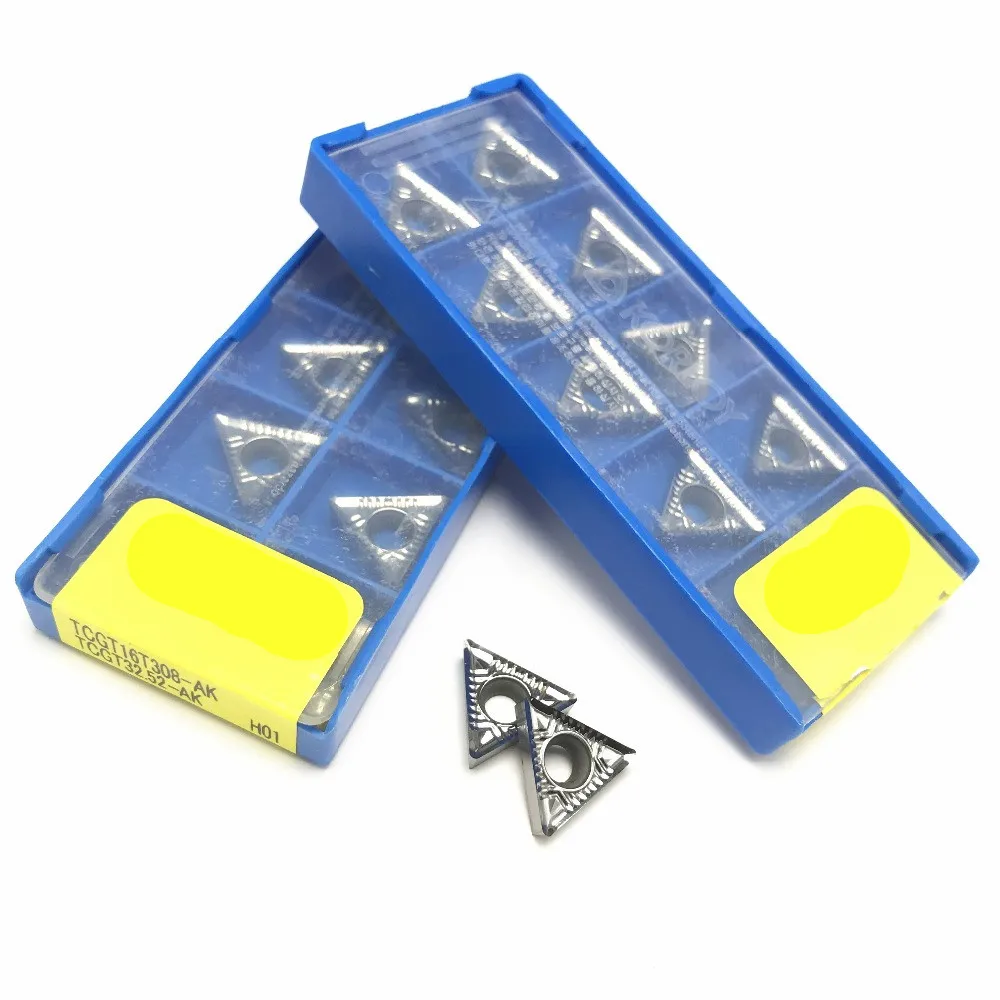 

Токарный инструмент 60 ° TCGT16T302 / 04/08 AK H01 высокоскоростной стальной инструмент для токарных станков с ЧПУ из древесины из сплава AL + TIN.