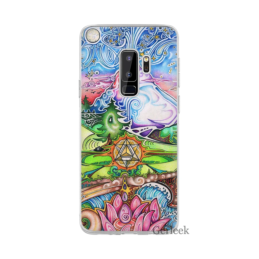 Desxz хиппи психоделические чехол для телефона samsung Galaxy S3 S4 S5 S6 S7 край S8 S9 S10 S10e Plus Note 8