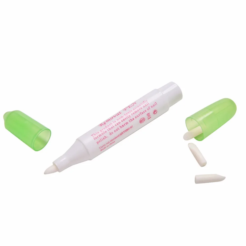 

1PCS Nail Art Pen Remove Mistakes + 3 Tips Newest Nail Polish Pen Manicure Cleaner Erase Manicure 5 Random Hot