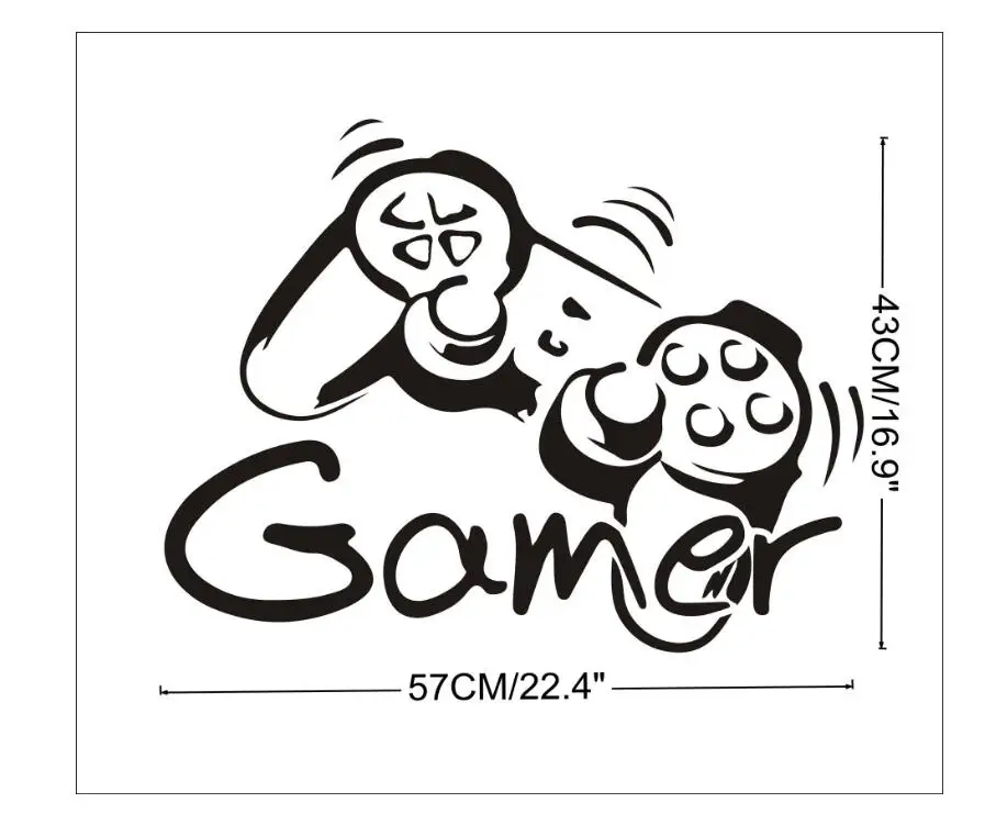Съемный игры стены Стикеры s виниловая наклейка на стену Настенная бумажная для