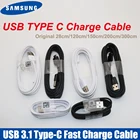 Оригинальное быстрое зарядное устройство Samsung, кабель type-c 28120150200300 см для galaxy A70, A50, A40, s10, s10e, s9, s8, note 8, 9, 10 pro plus