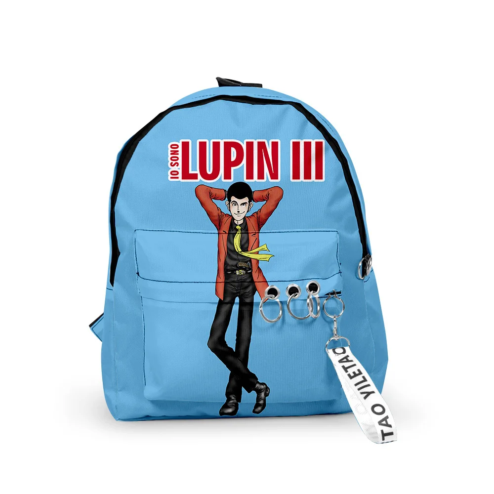 

Lupin the Third Backpack School Bag Key Chain Backpack Student Teen School Book Travel Laptop Mochilas