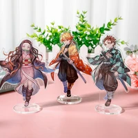 12cm demon slayer anime figures kimetsu no yaiba kamado tanjirou kamado nezuko acrylic stand model toys decoration gifts