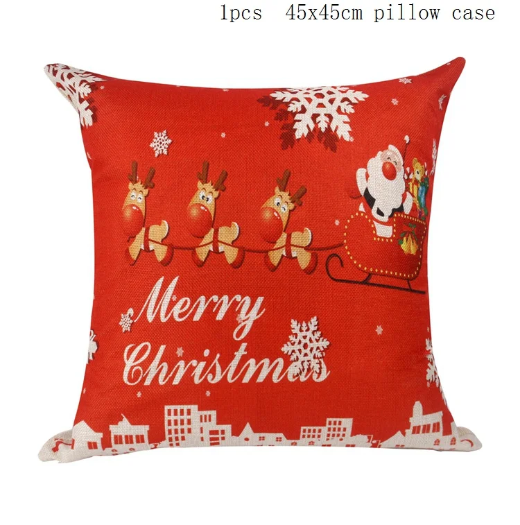 style 23 QIFU Merry Christmas Наволочка украшения Рождественские украшения для дома Navidad Natal Noel новогодние подарки - Цвет: style 23