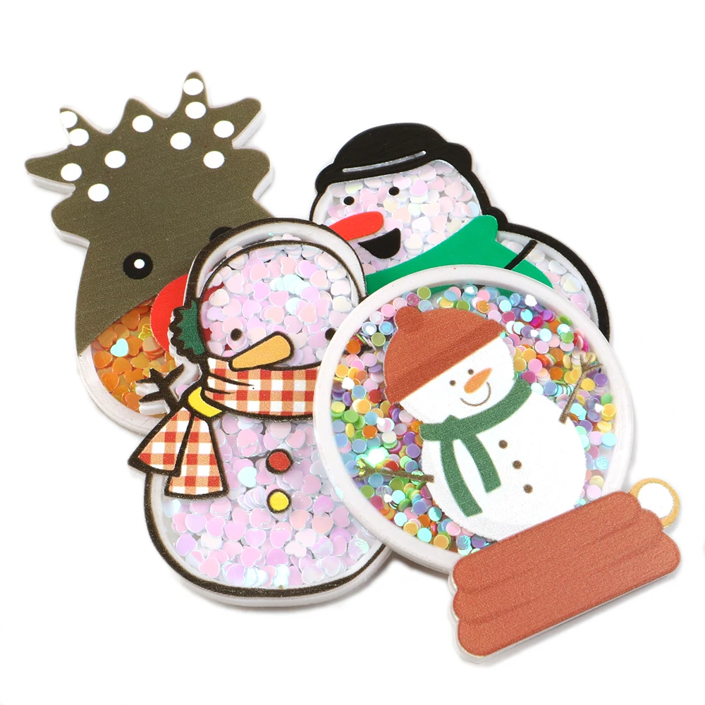 Аксессуары David 5 шт./лот Рождественский Снеговик зыбучий песок блестки жидкий