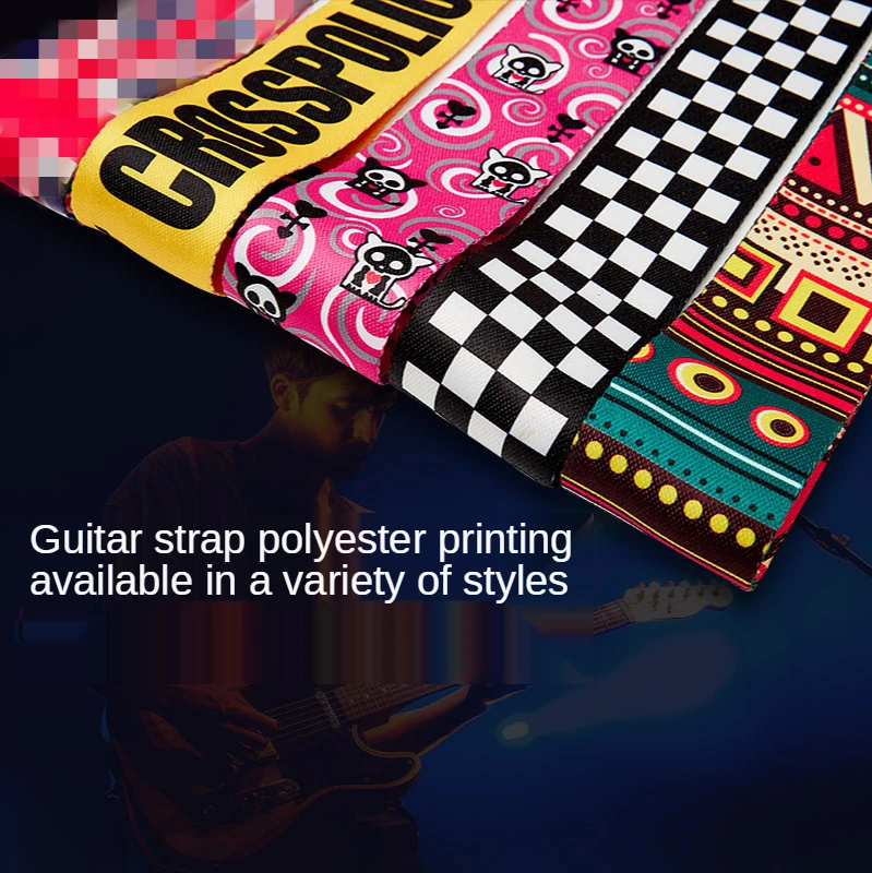 gitarre strap ethnische stil verbreitert akustische gitarre gurt elektrische gitarre polyester gedruckt gitarre strap gitarre zubehör free global