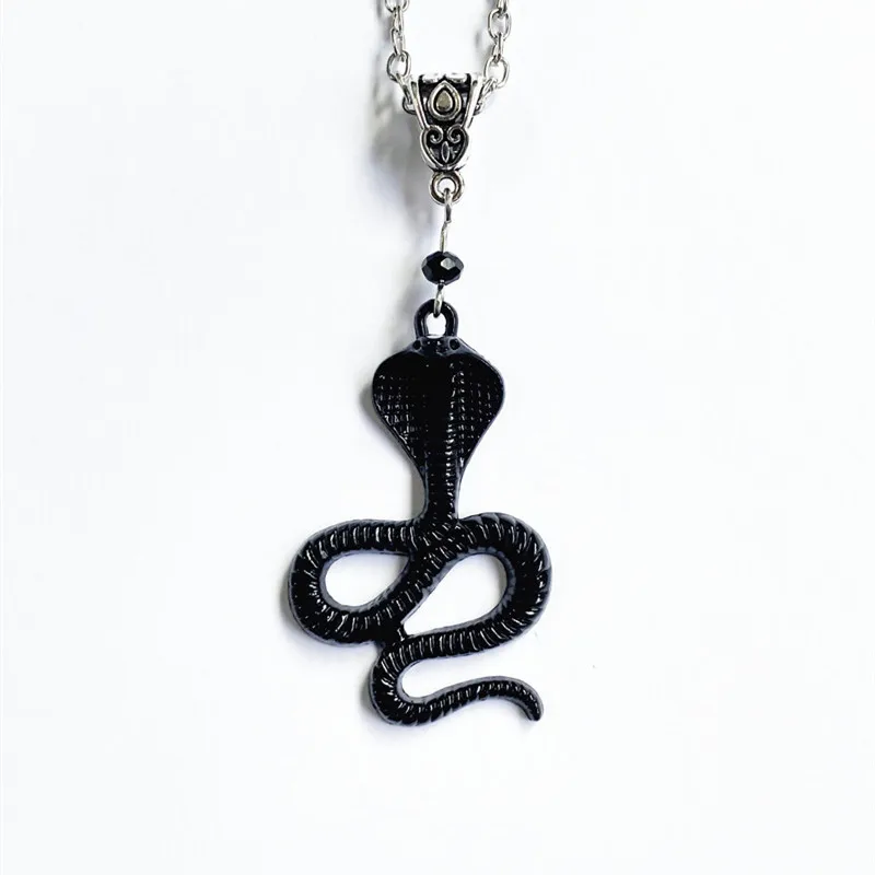 

New Victorian Snake Necklace- Black - Vintage Style