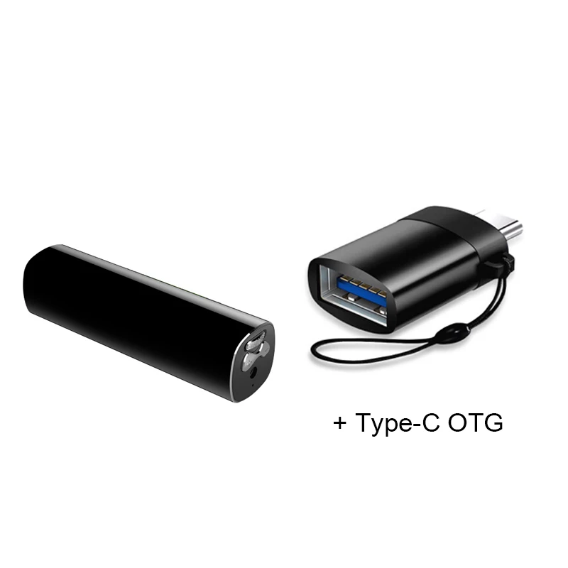STTWUNAKE диктофон 600 часов записи Магнитный звук диктофон аудио мини usb Профессиональный цифровой микро-накопитель - Цвет: Type-c