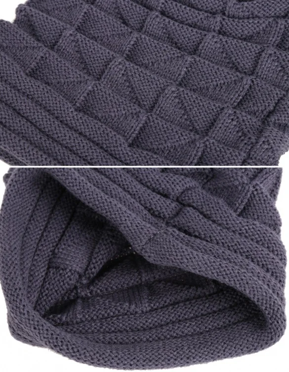 

7 Colors Knitted Folding and Curling Beanies Hats Women Men Casual Winter Caps Striped Pattern Bonnet Hat Gorros Feminino 04#