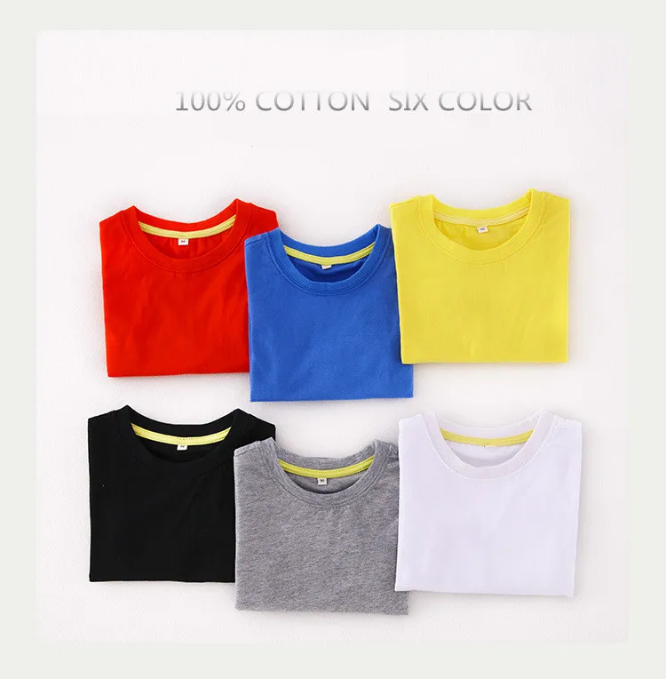 Новые хлопковые футболки для мальчиков и девочек на осень весну Детские