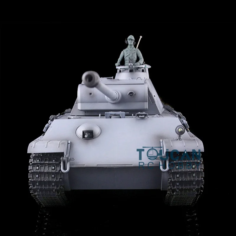 Heng Long 1/16 7.0 RC Танк пластиковая пантера G FPV 3879 360 ° вращающаяся стальная коробка