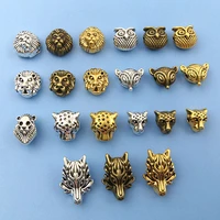20pcs zinc alloy vintage animal spacer beads for diy findings bracelet necklace handmade jewelry making crafts metal accessories