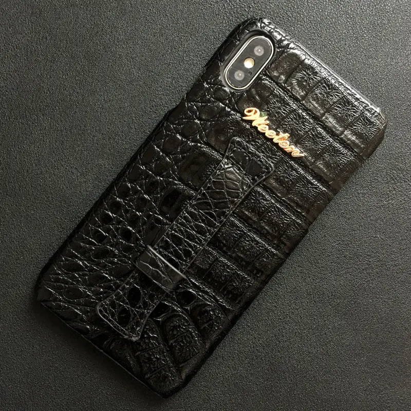 Black Чехол из крокодиловой кожи PU на запястье для iPhone 11 Pro Max XS 7 8 6 6S Plus X XR Жесткий Чехол для наушников для Airpods Pro - Цвет: Black