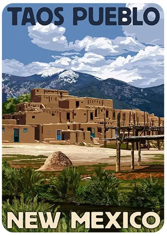 

AIQIBAO Metal Vintage Tin Sign Decor-Famous Building for Home Coffee Kitchen Bar Shop Funny Retro Wall Art Sign 12" X 8"