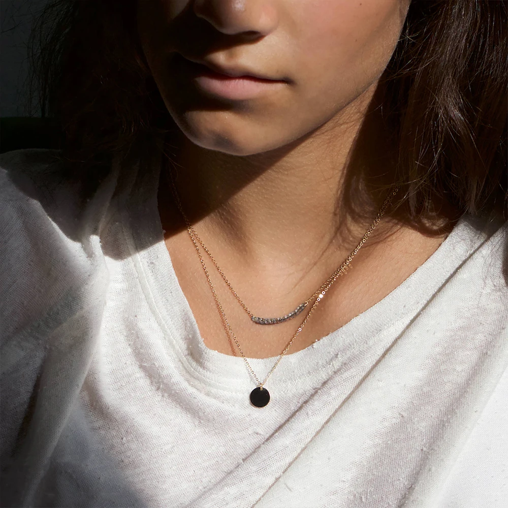 CC ожерелье из нержавеющей стали для женщин простой дизайн минималистичный чокер