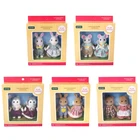 Мини-кукла-животное для детей, Миниатюрный Кукольный дом сделай сам, 3D фигурки, украшение для семейного лесного кукольного домика, игрушки, подарок для детей на день рождения