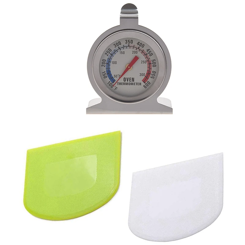 1 шт. термометр для духовки из нержавеющей стали и 2 скребок теста чаши гибкий