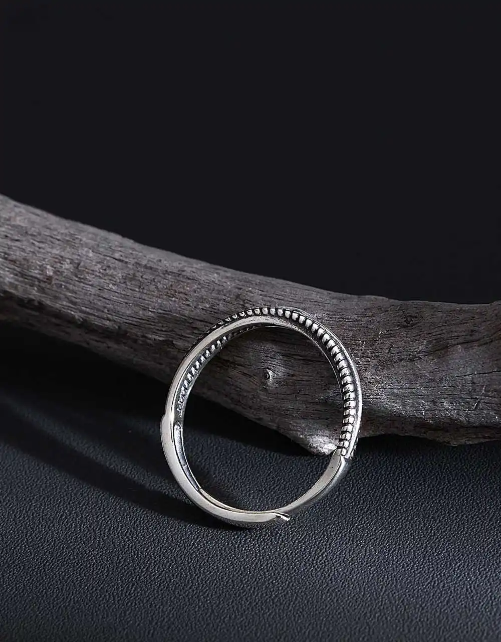 

925 Sterling Silver for Women Ring Simple Geometric Double-layer Line Cross Ring Couple Ring Adjustable Size Ring Fine Jewelry