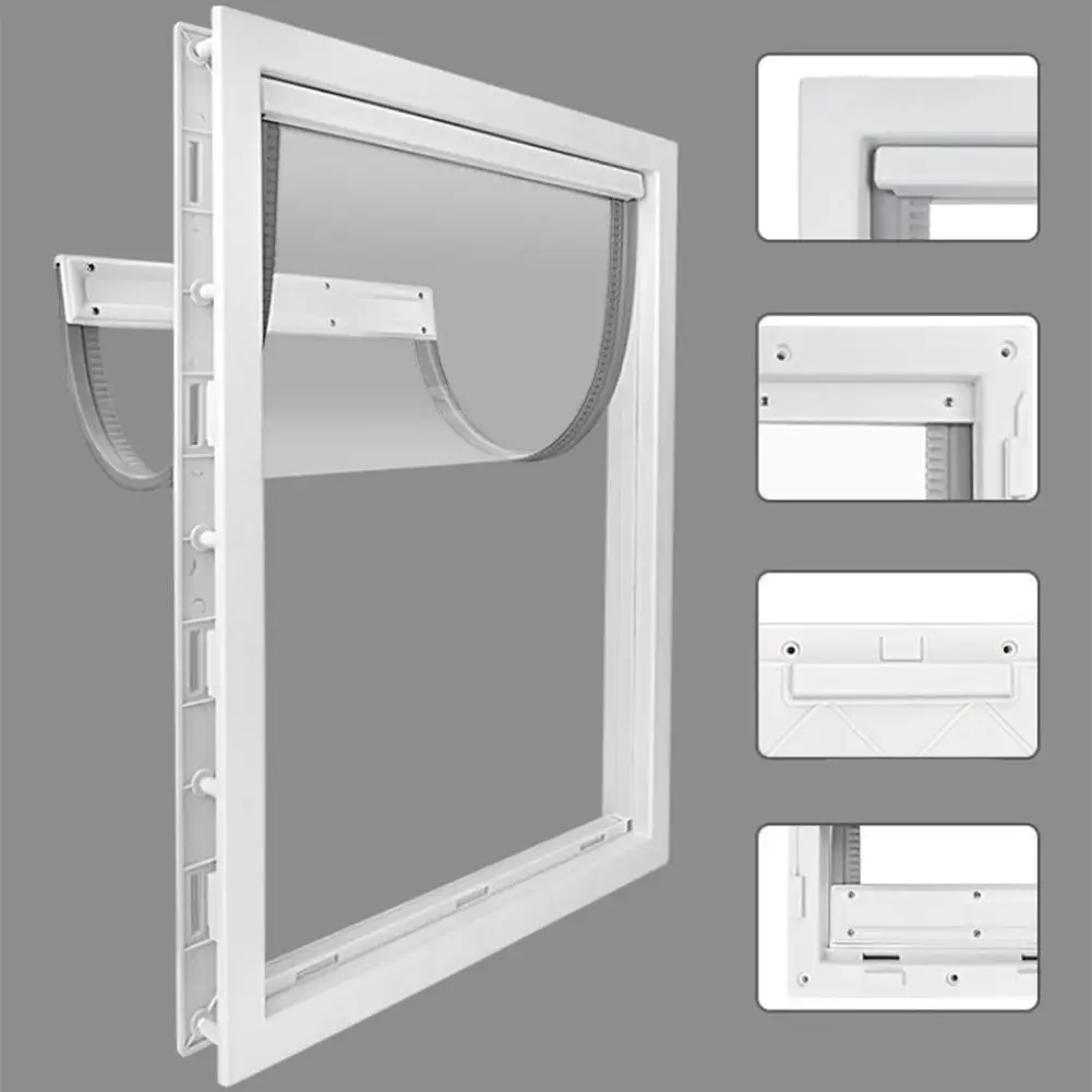 Магнитная Дверь для домашних животных прочный замок безопасности откидная дверь