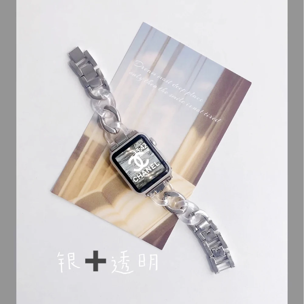 

Resin strap For Apple Watch 38mm 40mm band iwatch Series 5 4 3 2 1 Wrist For watch Accessories 42mm 44mm bracelet Replacement