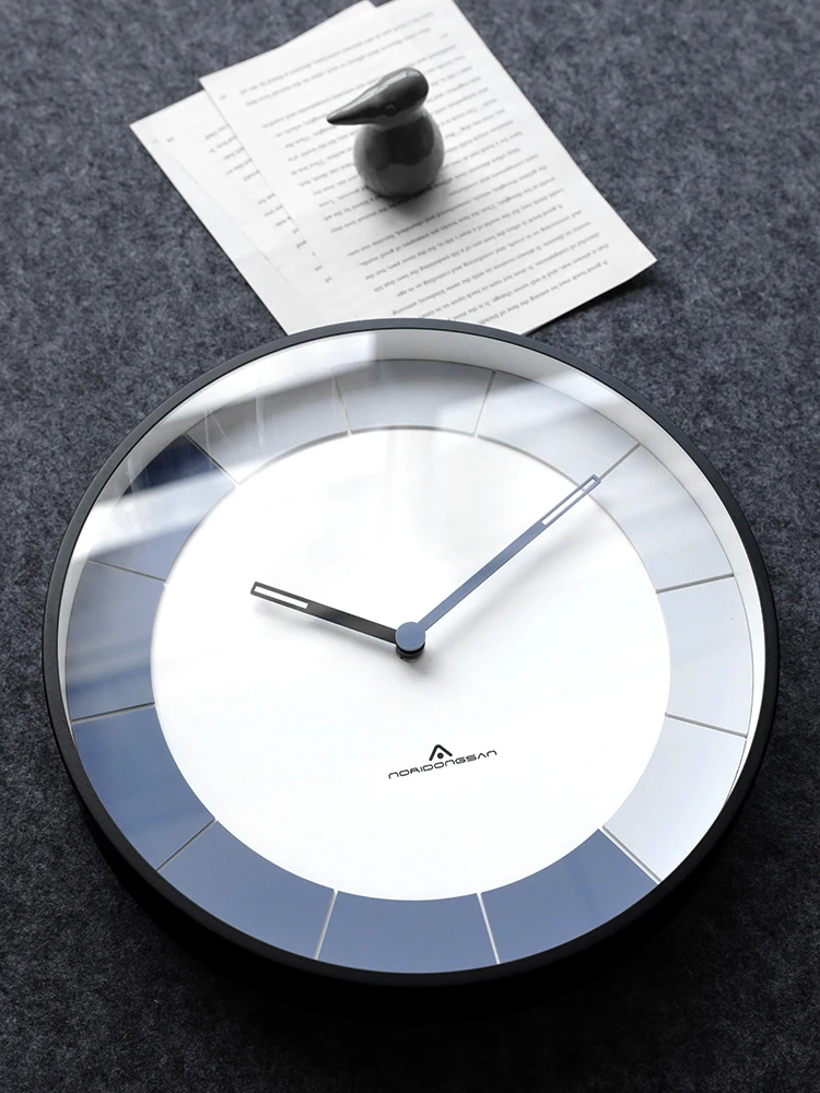 Nordic Metal Wall Clock Office Round Simple Living Room Modern Silent Reloj De Pared Moderno DE50WCYY | Дом и сад