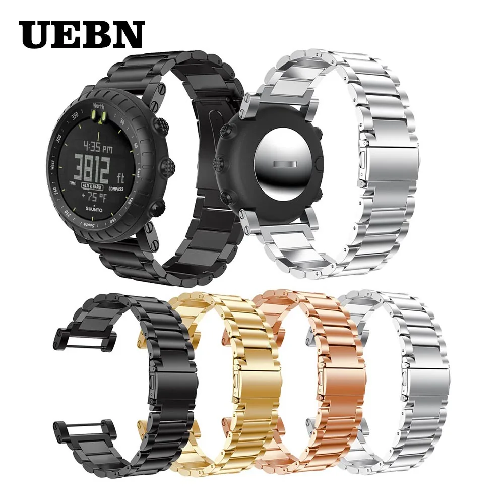 Сменный ремешок UEBN из нержавеющей стали с разъемом для SUUNTO Core аксессуары смарт