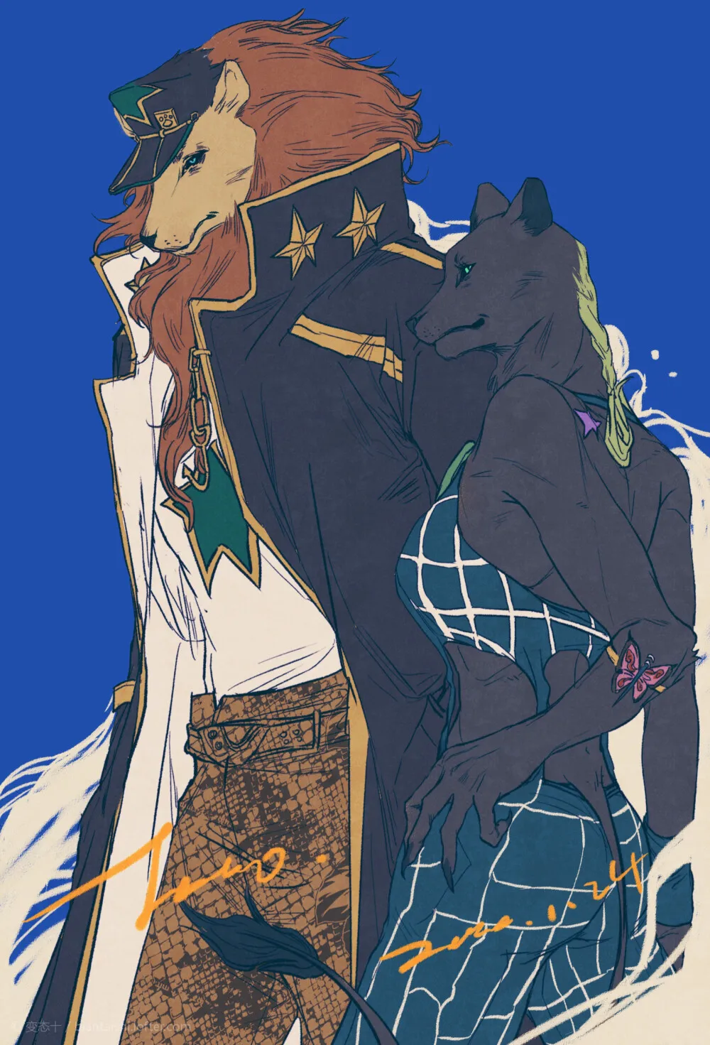 Постер Джоджо невероятные приключения аниме постер Картина на холсте ретро