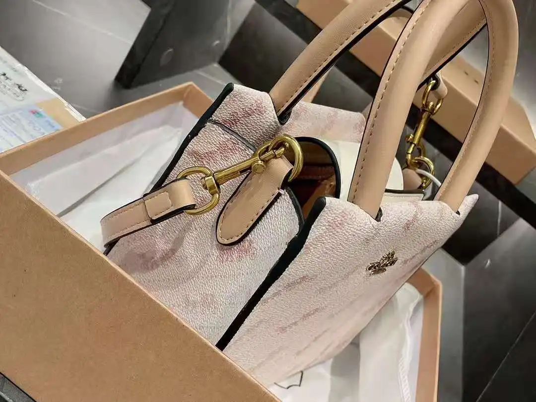

Famous designer new style carriage print ladies leather handbag shoulder bag messenger bag mini cally fashion hot sale