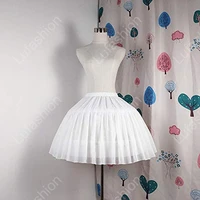 petticoat women girls black petticoat 2 hoops skirt chiffon ball gown short half slip underskirt chiffon petticoat 2023