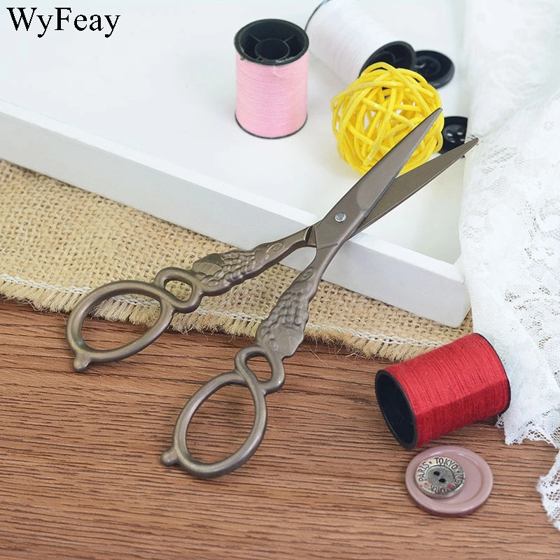 5 " Innovative Zakka Stainless Steel European Embroidery Vintage Scissors Sewing Scissor for Needlework Tailor Shears DIY Tools | Дом и