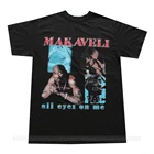 Makaveli, винтажная Мужская футболка с надписью Rap Heren, футболка со стразами, Мужская футболка Tupac 2pac, Мужская брендовая футболка, мужская летняя хлопковая футболка
