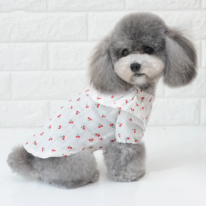 Жилеты для собак хлопковая летняя пляжная одежда женская домашних животных