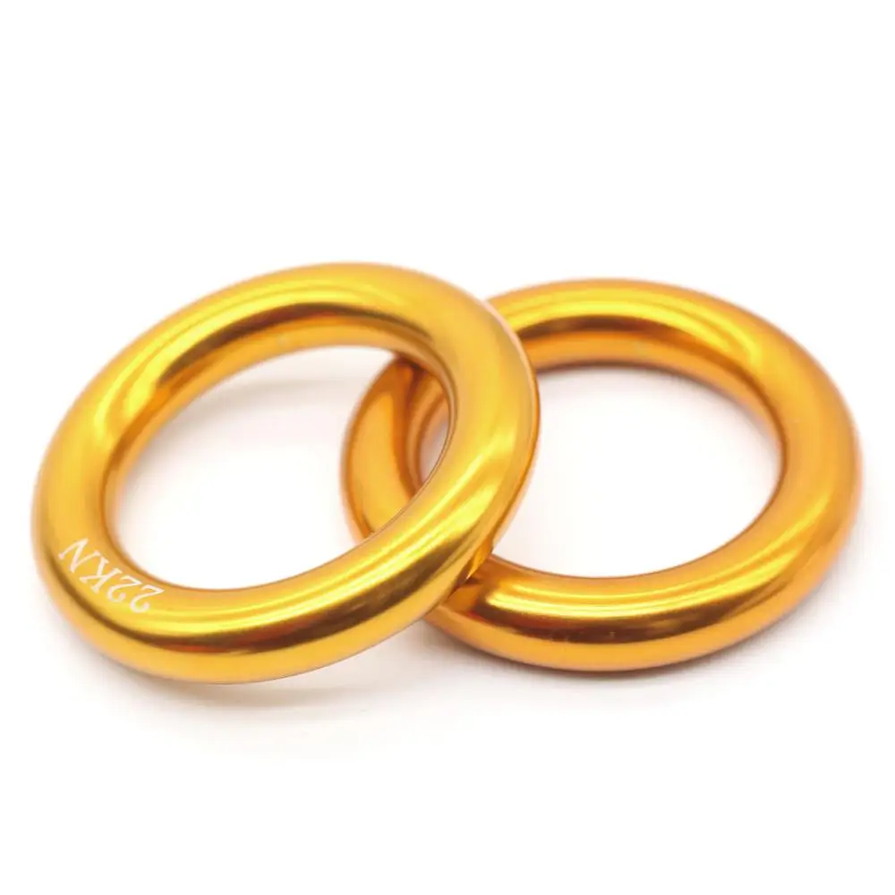 

2 шт алюминиевый пешеходный кольцо подъем идеальное натяжение алюминиевого сплава уплотнительное кольцо 22KN пешеходный кольца для скалолаз...