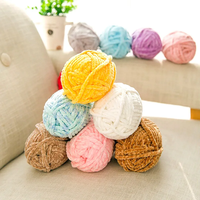 100 г/мячик Мягкая шерстяная пряжа для вязания крючком аксессуары крючком|Пряжа| |