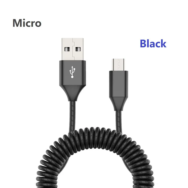 NOHON пружинный USB кабель для iPhone, samsung, Xiaomi, huawei, быстрое зарядное устройство для lightning, зарядный кабель для передачи данных, шнур зарядного устройства для Android