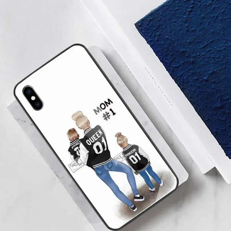 

Black Girl Baby Women Mom Phone Case Glass phone case designer for Ipohne 11 Pro Max 6S XR Back Cover Case Supplier