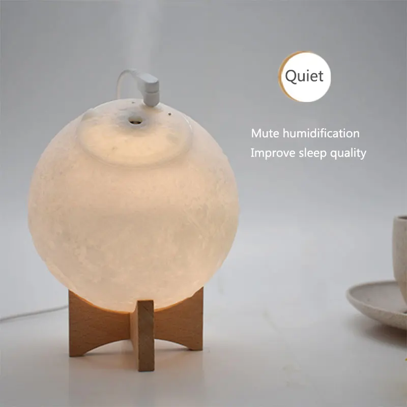 Светодиодные ночник огни 3D месяц светильник 1500 мл Увлажнитель воздуха Moon Lamp light USB